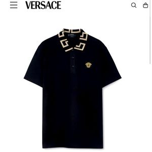 Versace Greca polo shirt